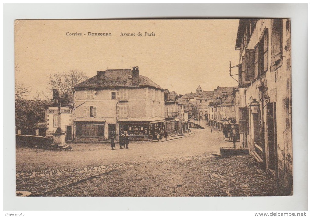 CPSM DONZENAC (Corrèze) - Avenue De Paris - Andere & Zonder Classificatie
