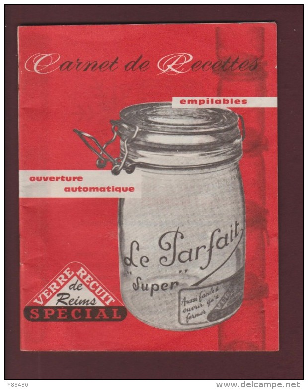 LE PARFAIT - Bocaux Pour Conserve - Livret De Recettes De 22 Pages . Des Années 1950/1960 - 5 Scannes - Pubblicitari