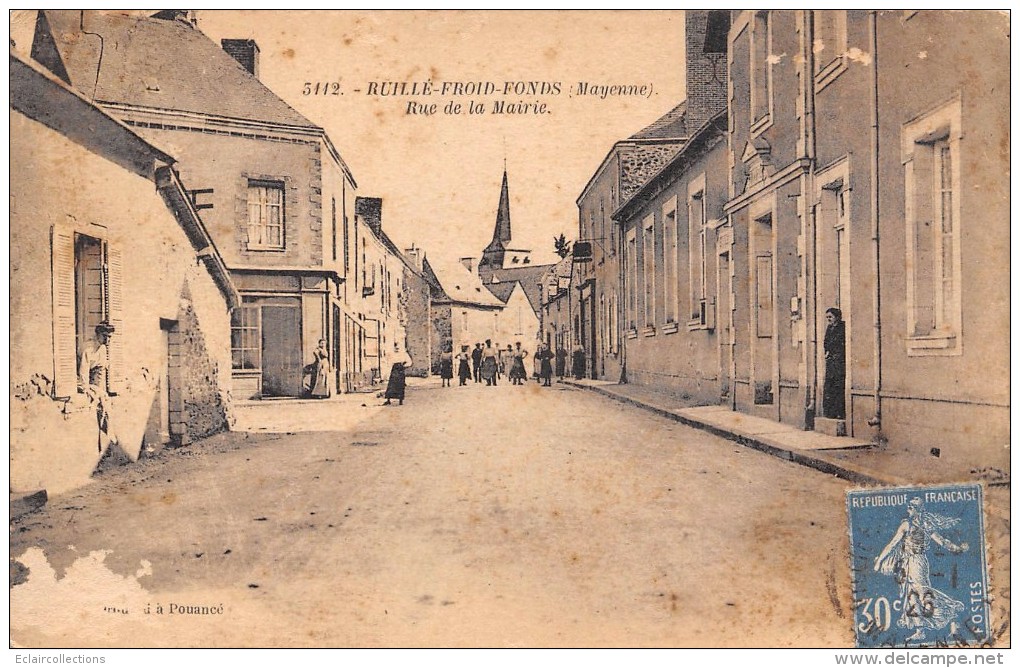 Ruillé Froid Fonds       53      Rue De La Mairie   (petit Grattage Papier) - Sonstige & Ohne Zuordnung