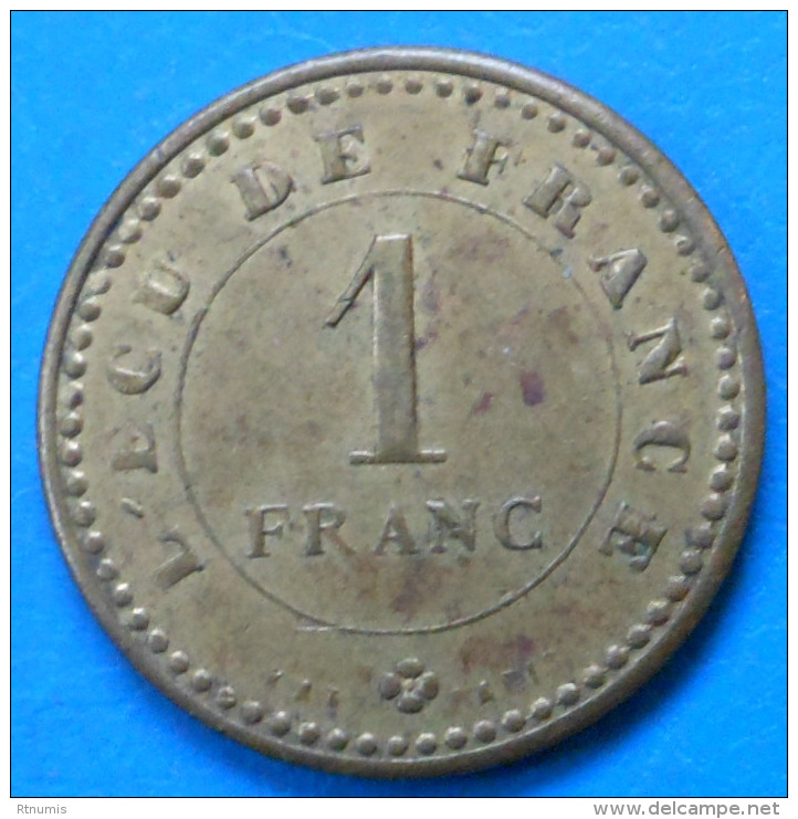 A LOCALISER "L'écu De France" 1 Franc NON REFERENCE - Monétaires / De Nécessité