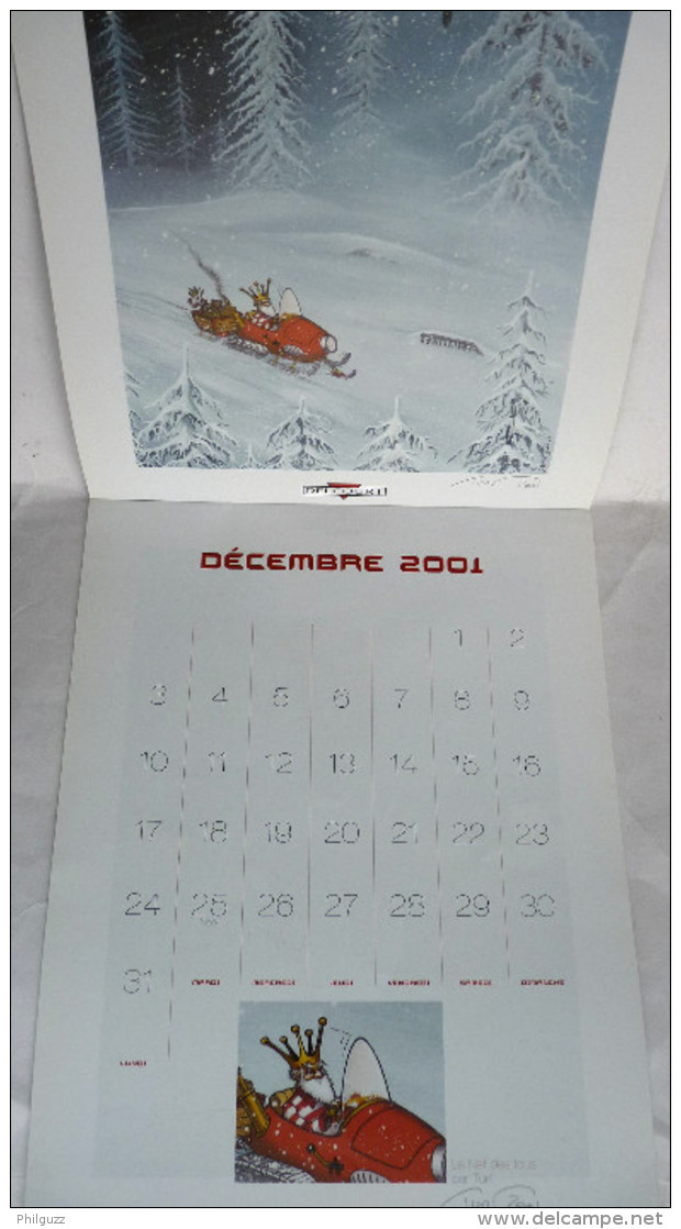 CALENDRIER DELCOURT 2001-2002 SIGNE PLESSIX - PAREL - BUCHET - CIVIELLO - MALFIN - JUNG - TURF - ROBIN - YOANN - Agendas & Calendarios