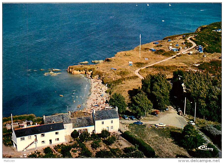 -ref-R925 - Morbihan - Groix - Ile De Groix - Vue Aerienne - Port Melite - Carte Bon Etat - - Groix