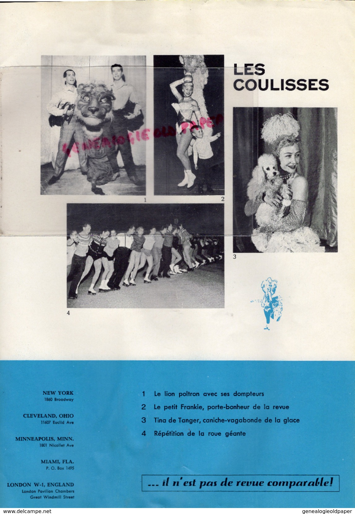 PROGRAMME HOLIDAY ON ICE-1962-ERIKA KRAFT-EDDIE COLLINS-HANNA WALTER-TED DEELEY-NELLY MAAS-HEININGER-LEO VISSER-PEACOCKS