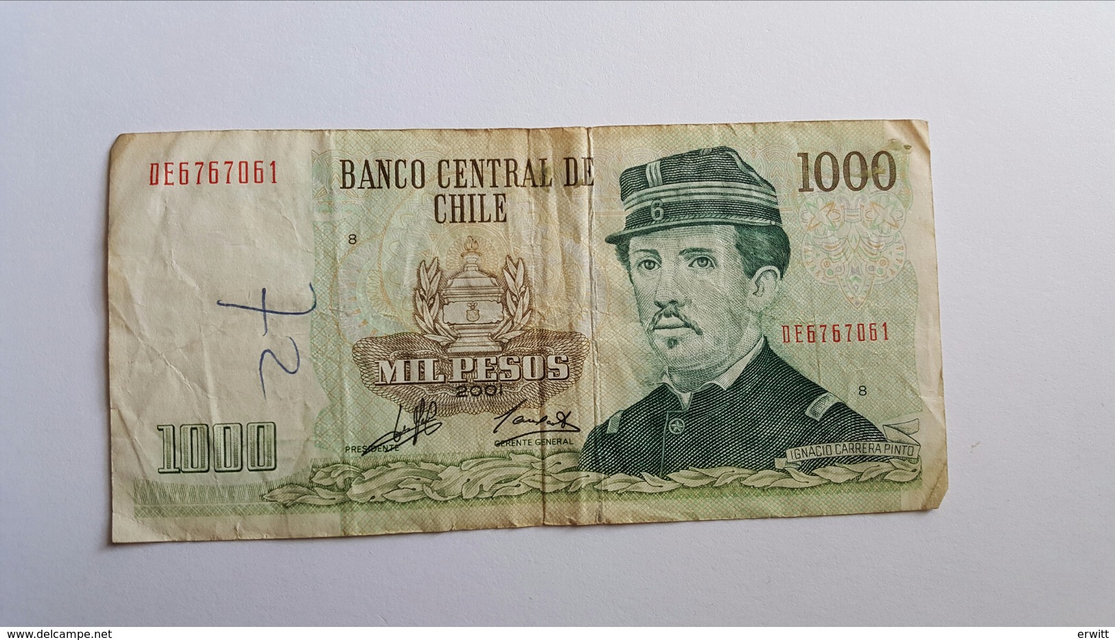 CILE 1000 PESOS 2001 - Cile