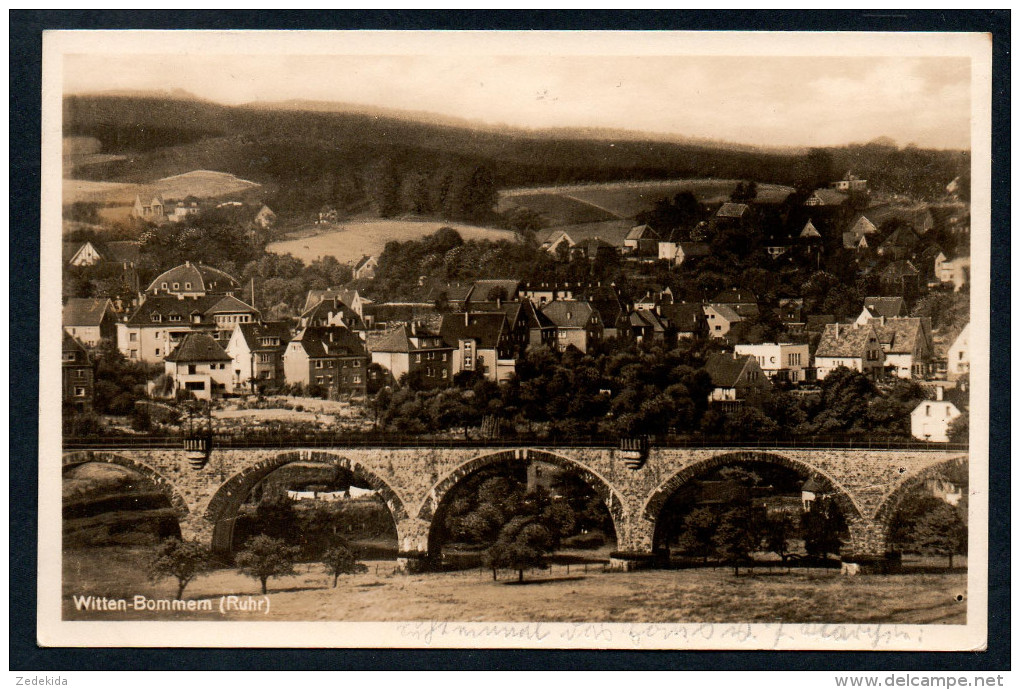 7485 - Alte Ansichtskarte - Witten Bommern - Gel - Viadukt Brücke - Witten