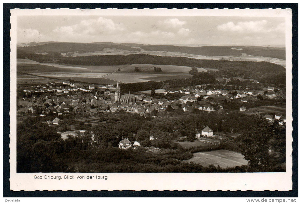 7415 - Alte Ansichtskarte - Bad Driburg - Blick Von Der Iburg - Gel 1954 - Cramer - Bad Driburg