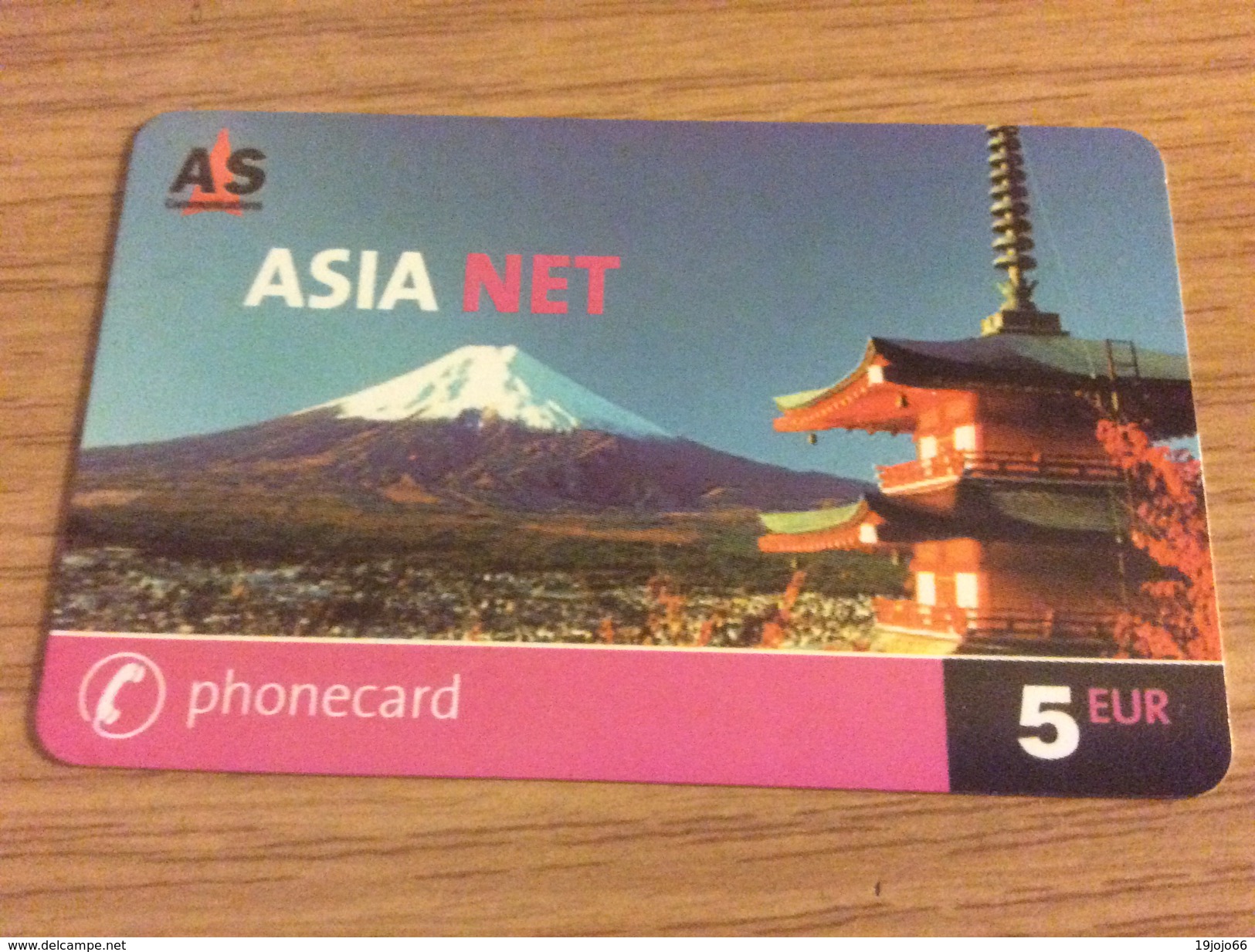 Nice  Prepaid Card - AS Communications   Asia Net  -   5&euro;   -   Mint - GSM, Cartes Prepayées & Recharges