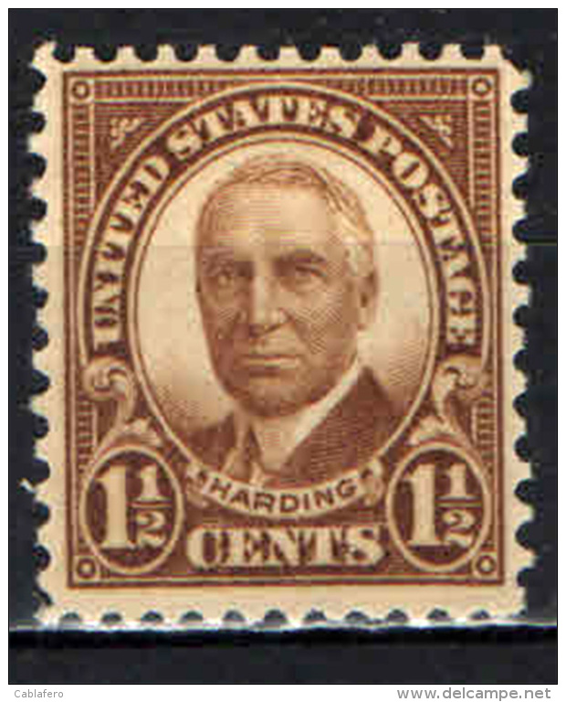 STATI UNITI - 1930 - EFFIGIE DI W. HARDING  - NUOVO MNH - Ongebruikt