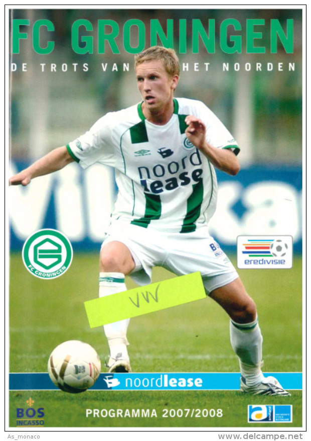 Programme Football 2007 2008 : FC Groningen V VVV Venlo (Holland) - Books