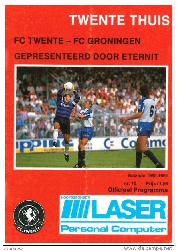 Programme Football 1990 1991 : Twente Enschede V FC Groningen (Holland) - Boeken