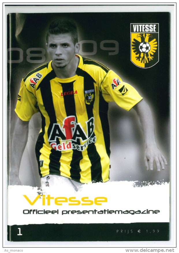 Programme Football 2008 2009 : Vitesse Arnhem V FC Groningen (Holland) - Boeken