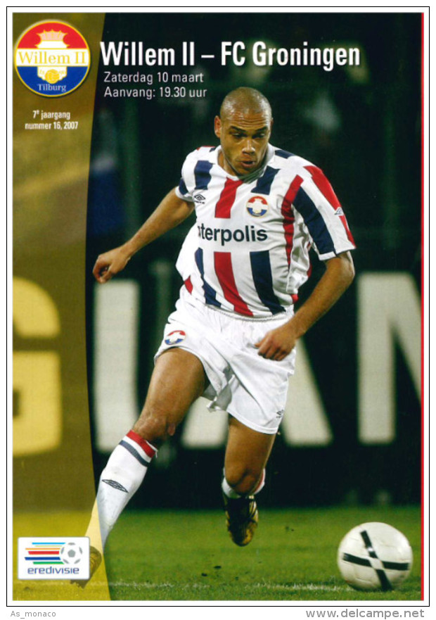 Programme Football 2006 2007 : Willem II V FC Groningen (Holland) - Books