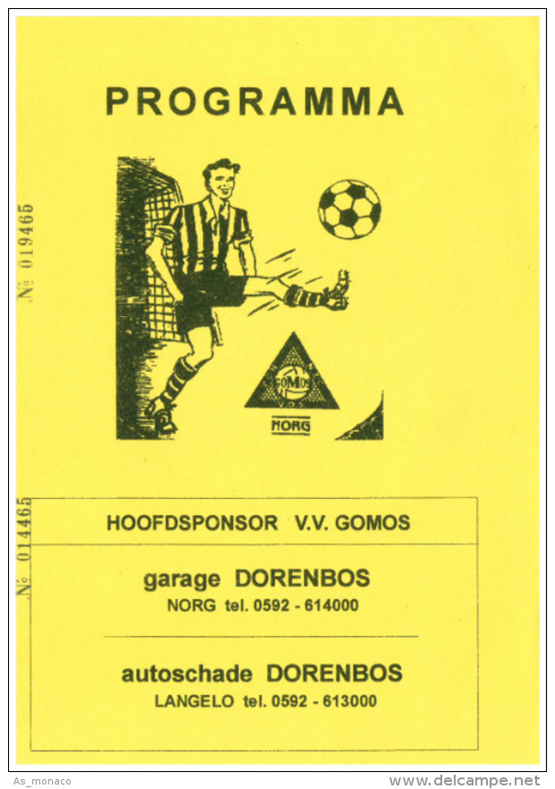 Programme Football 2007 2008 : Dordrecht 90 V FC Groningen (Holland) FRIENDLY Bij GOMOS - Boeken