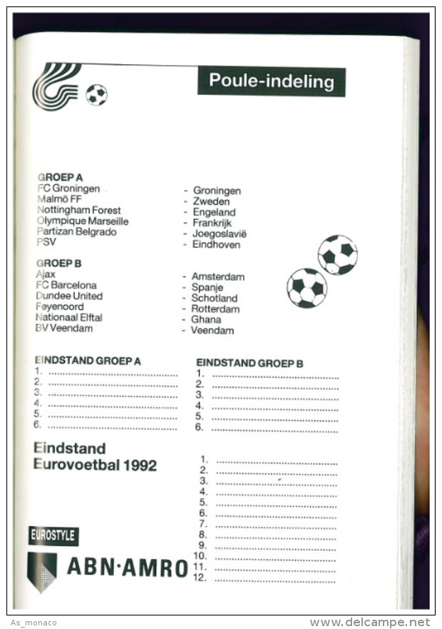 Programme Football 1992 Youth Tournament: FC Groningen, Dundee United, Nottingham Forest, Feyenoord Rotterdam, Ajax - Boeken