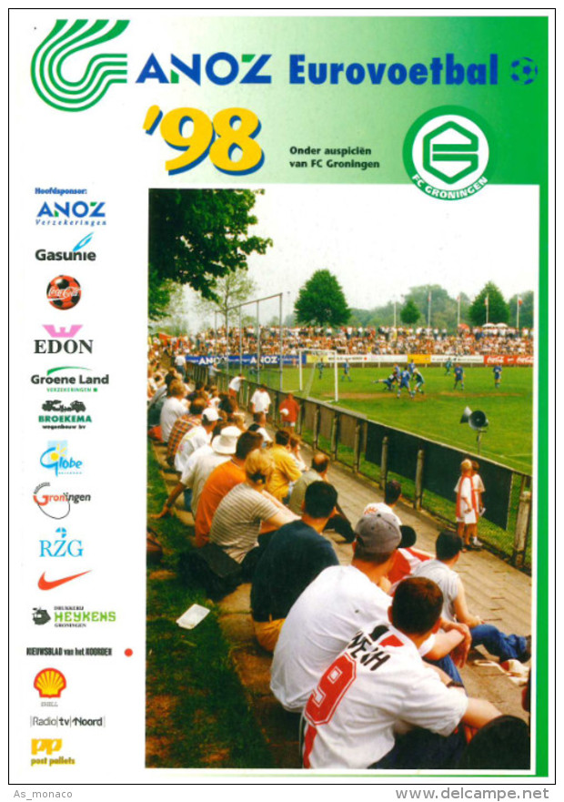 Programme Football 1998 Youth Tournament: FC Groningen, Benfica, Nottingham Forest, PSG Paris Saint Germain, - Boeken