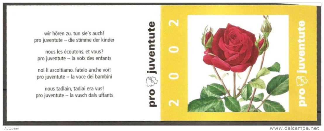 Schweiz Suisse 2002 Pro Juventute MH 0-128 (1811-12) Carnet Booklet MNH Postfrisch Neuf - Booklets