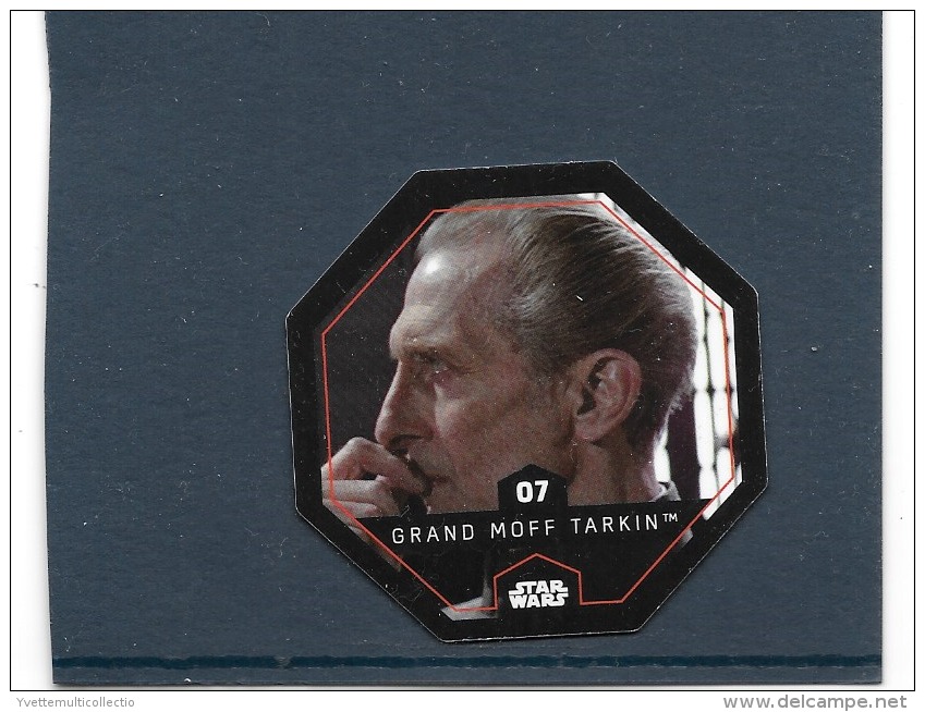 JETON 2015 COLLECTOR. STAR WARS ( LECLERC ).  GRAND MOFF TARKIN. N° 07  ( COSMIC SHELLS - Episode II