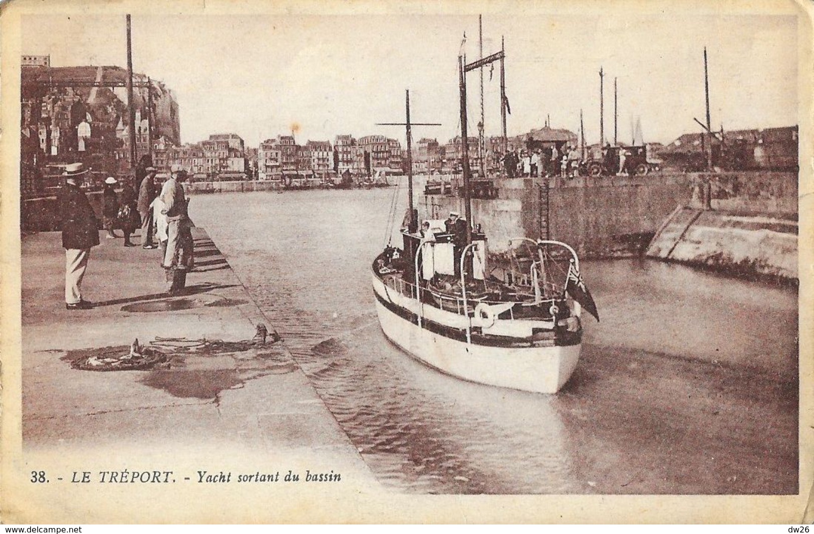 Le Tréport (Seine-Inférieure) - Le Port, Yacht Sortant Du Bassin - Edition Artaud - Carte N° 38 Non Circulée - Le Treport