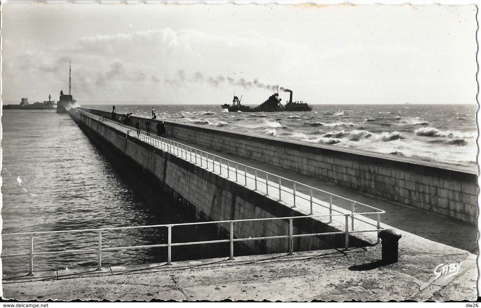 Le Havre (Seine-Inférieure) - La Jetée Nord - La Dragueuse - Edition Artaud - Carte Gaby, Non Circulée - Port