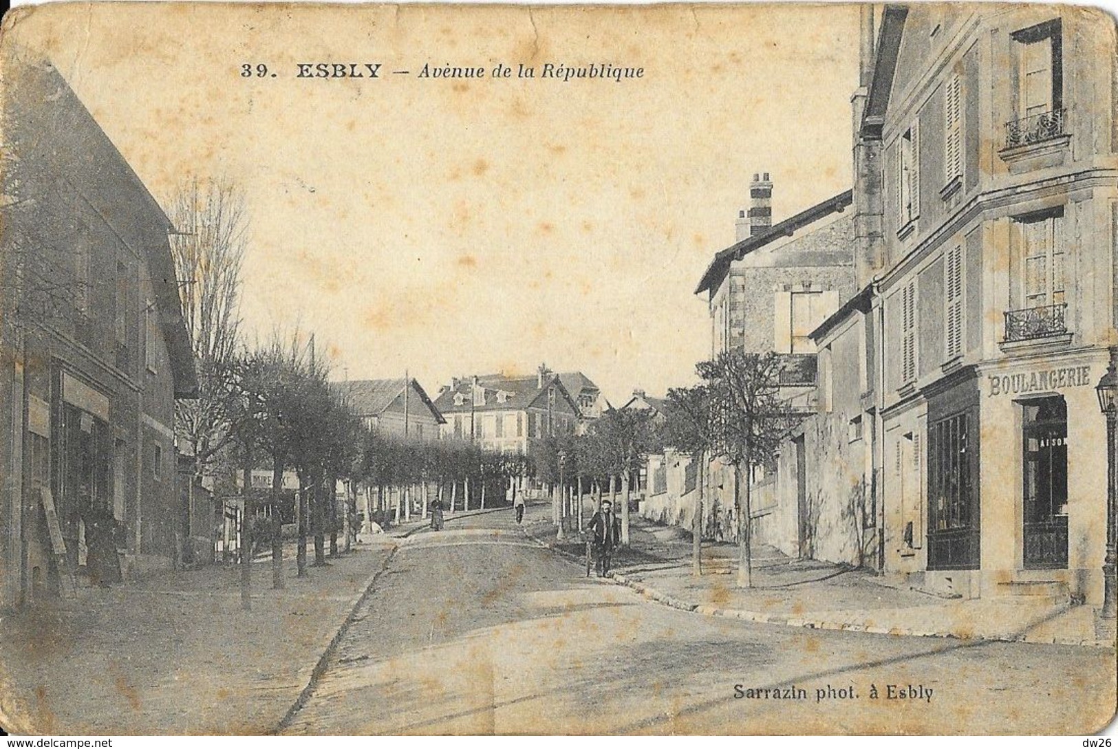 Esbly - Avenue De La République, Boulangerie - Edition Sarrazin - Esbly