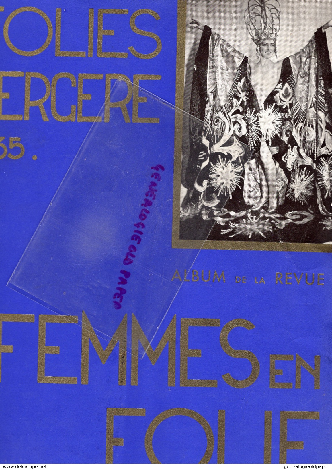 PROGRAMME FOLIES BERGERE 1935- ALBUM DE LA REVUE FEMMES EN FOLIE- MAURICE HERMITE-JEAN LE SEYEUX- PIERRE FREJOL-FROMAN- - Programas