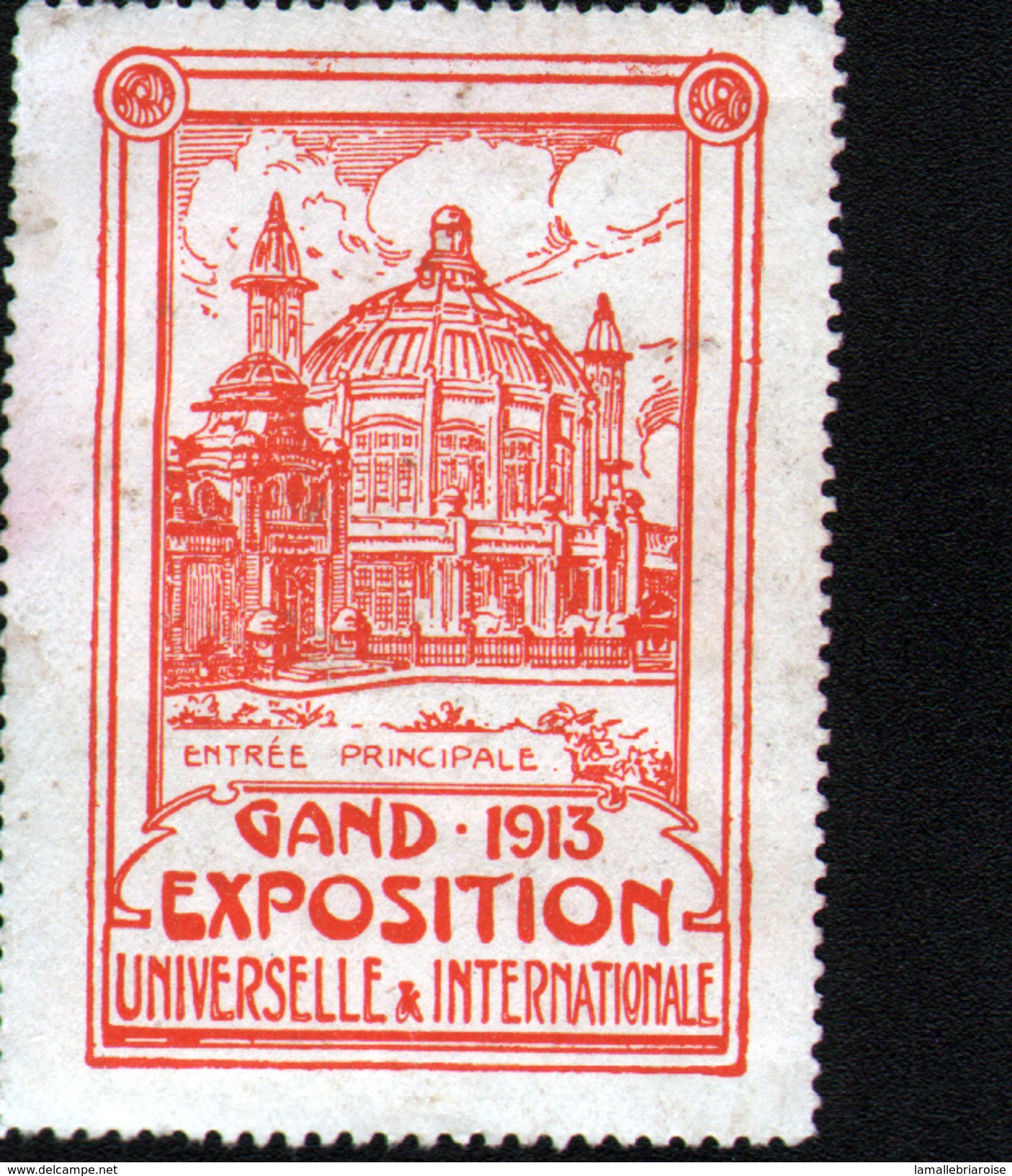 VIGNETTE ( SANS GOMME ) DE L'EXPOSITION DE GAND 1913 - Other & Unclassified