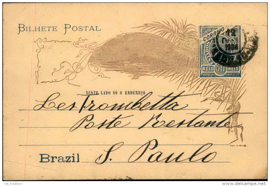 BRÉSIL - Entier Postal Illustré Au Verso Voyagé - A Voir - L 5646 - Entiers Postaux