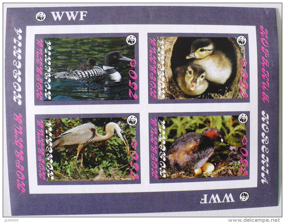 RUSSIE CANARDS, OISEAUX DIVERS, Feuillet émis En 1992, Non Dentelé Et Gommé. Imperf. **. MNH - Ducks