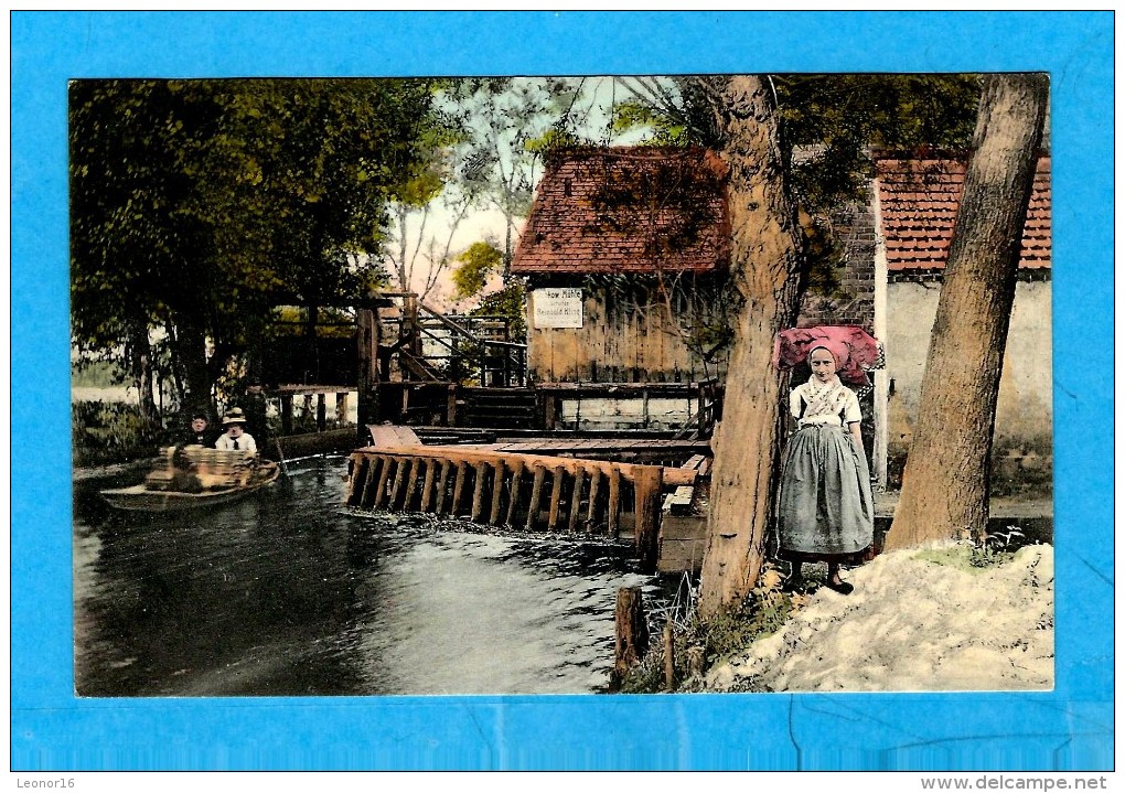 LÜBBENAU   -   **  DUBKOWMÜHLE - AUSFAHRT SCHLEUSE IN LEIPE (1909) **   -   Verlag : Hermann SEIBT Aus Meissen  N° 5242 - Luebbenau