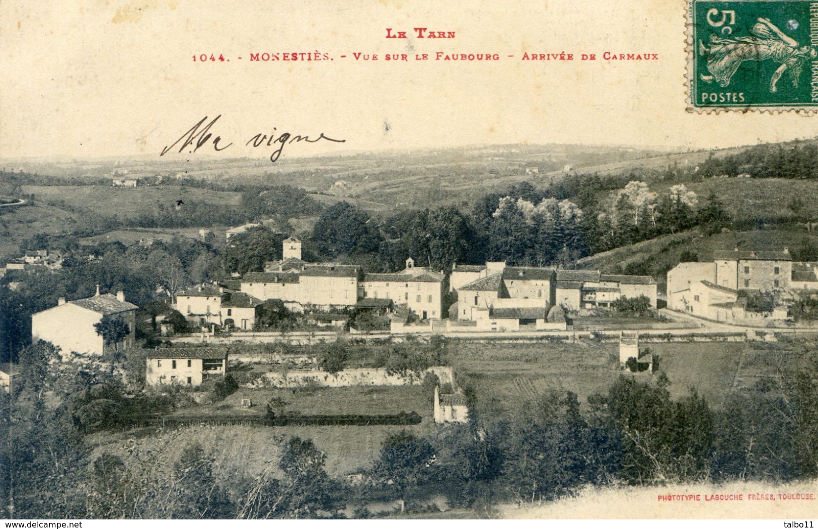 Tarn - Monesties - Vue Sur Le Faubourg - Arrivée De Carmaux - Monesties