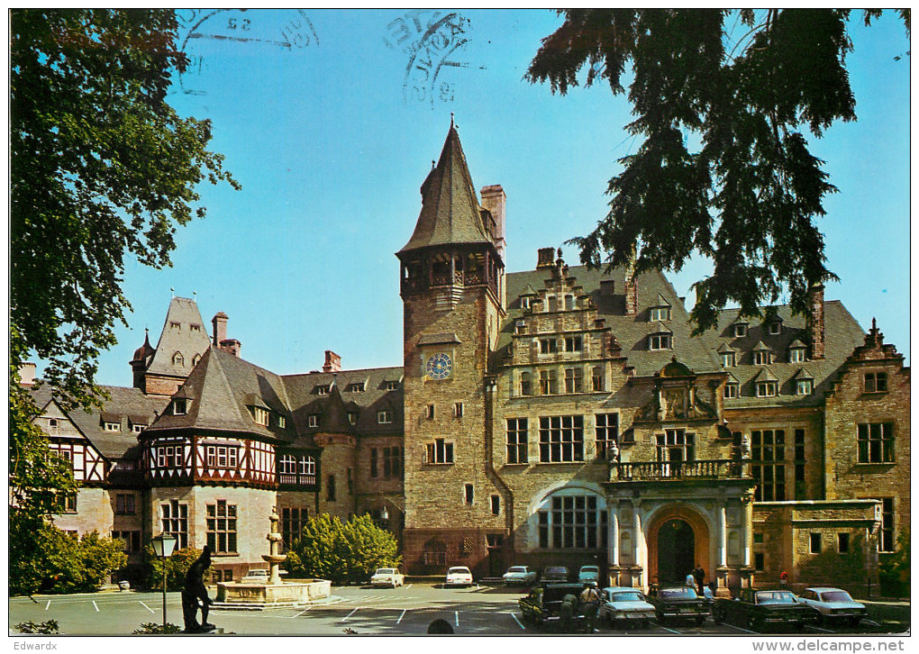 Schloss Friedrichshof Hotel, Kronberg Im Taunus, Germany Postcard Posted 1983 Stamp - Kronberg