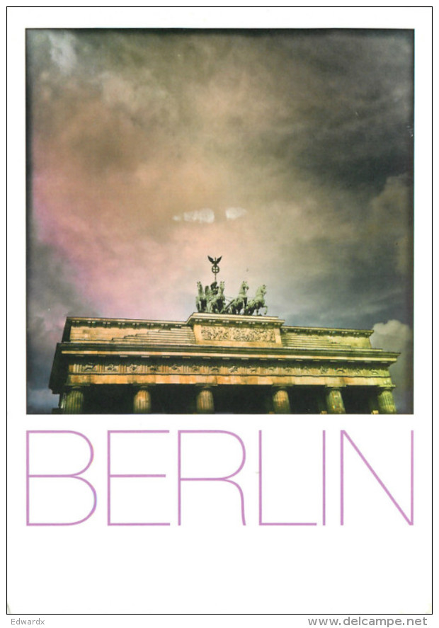 Brandenburger Tor, Berlin, Germany Postcard Posted 2013 WWF Postmark Stamp - Mitte