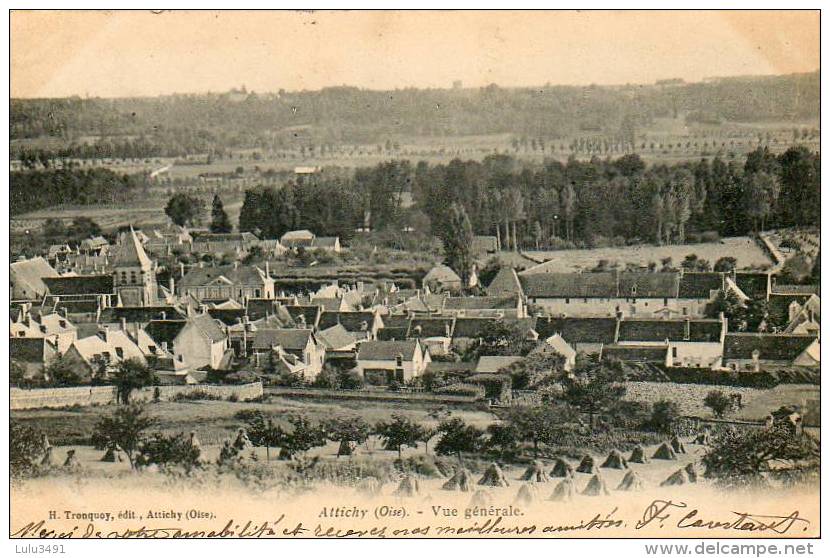 CPA - ATTICHY (60) - Aspect Du Bourg En 1900 - Attichy