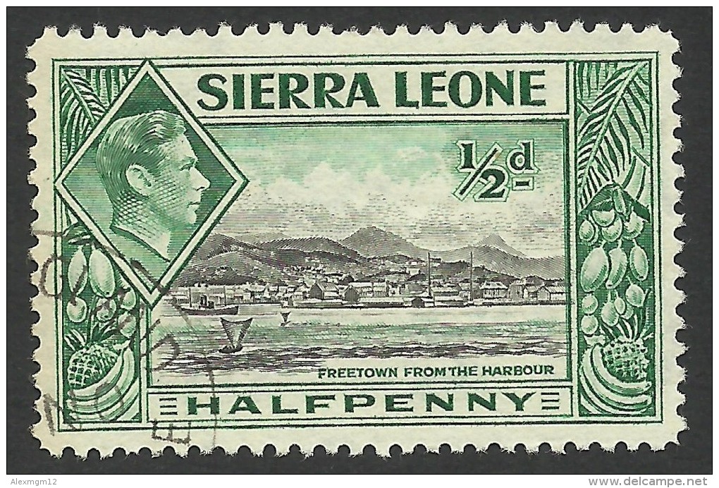 Sierra Leone, 1/2 P. 1938, Sc # 173, Mi # 151, Used - Sierra Leone (...-1960)