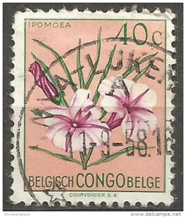 Belgian Congo - 1952 Flowers Series 40c Used   SG 300  Sc 267 - Used Stamps