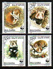 BULGARIA \ BULGARIE - 1994 - WWF´94 Cricetus - 4v Used - Used Stamps