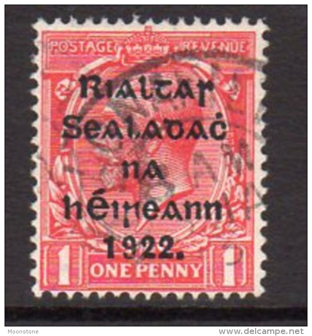 Ireland 1922 1d ´Rialtas´ Overprint, 2nd Thom Printing, Used (SG31) - Used Stamps