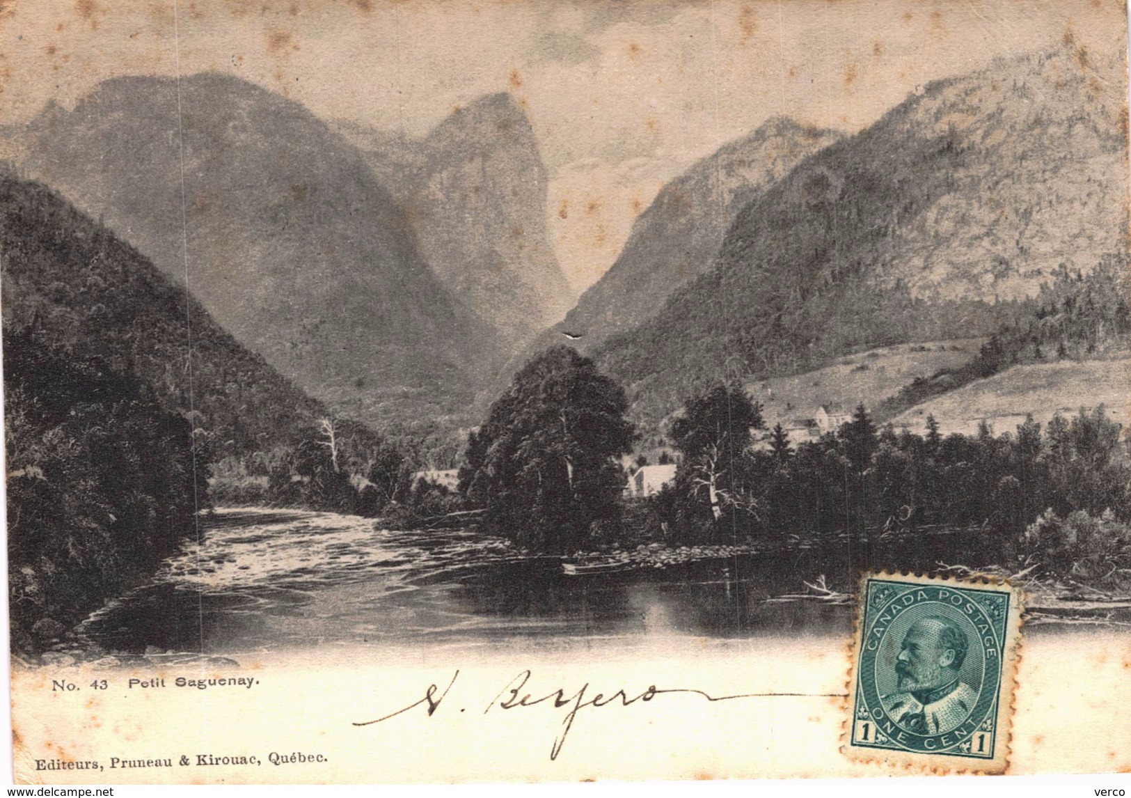 Carte Postale Ancienne De PETIT SAGUENAY - Saguenay