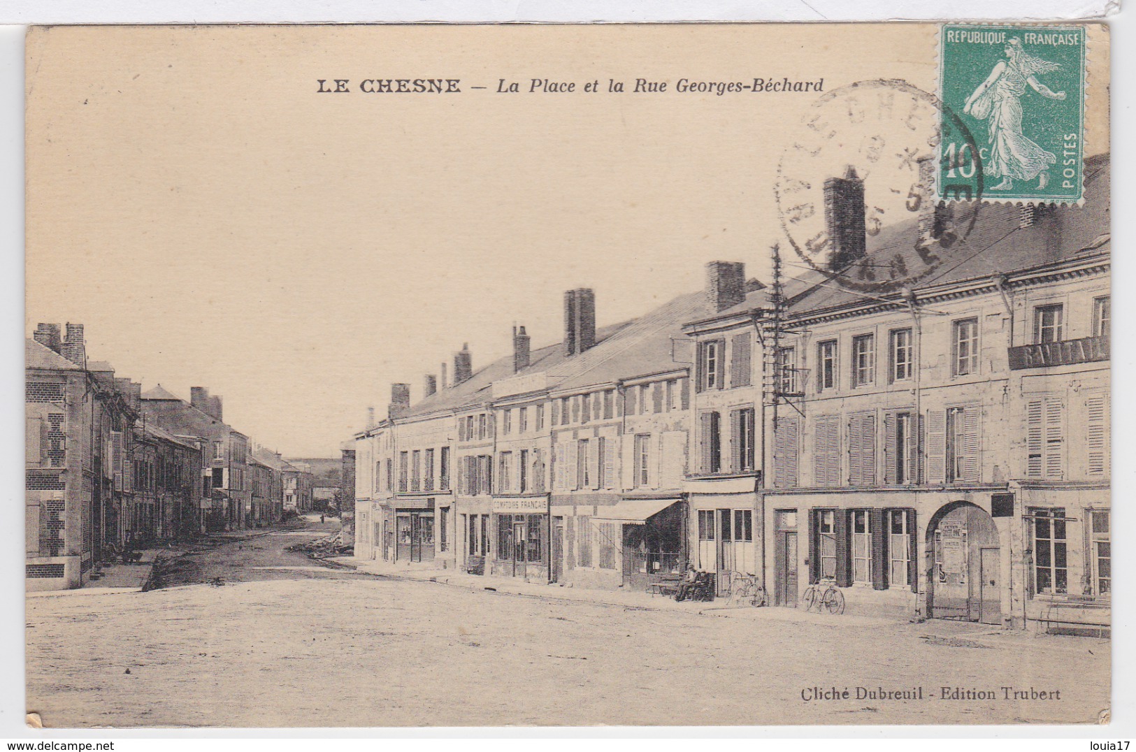 08 - Le Chesne - La Place Et La Rue Georges Béchard - Le Chesne