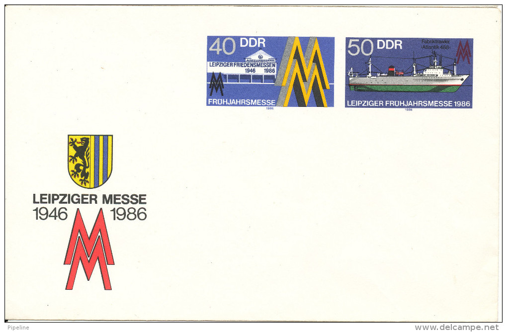 Germany DDR Postal Stationery Cover Leipziger Messe 1986 In Mint Condition - Briefomslagen - Ongebruikt