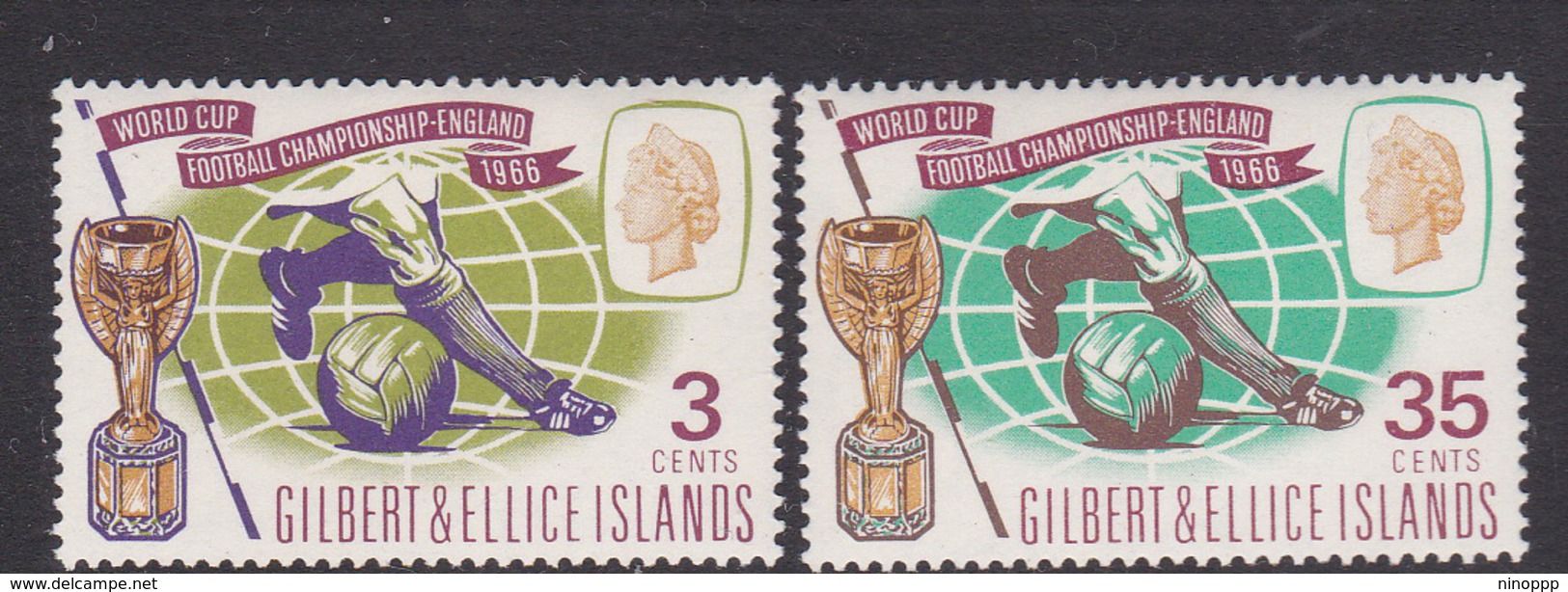 Gilbert And Ellice Islands SG 125-125  1966 World Cup Football Championship Mint Hinged - Gilbert & Ellice Islands (...-1979)