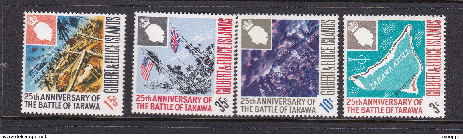 Gilbert And Ellice Islands SG 150-153 1968 25th Anniversary Of The Battle Of Tarawa MNH - Gilbert & Ellice Islands (...-1979)