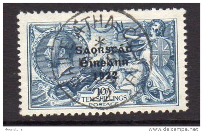 Ireland 1922-3 10/- Seahorse ´Saorstat´ Overprint, Thom Printing, Used (SG66) - Gebruikt