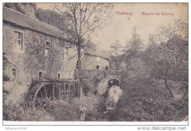 Chefneux   Moulin De Rouvoy Voir état Circulé En 1914 - Liege