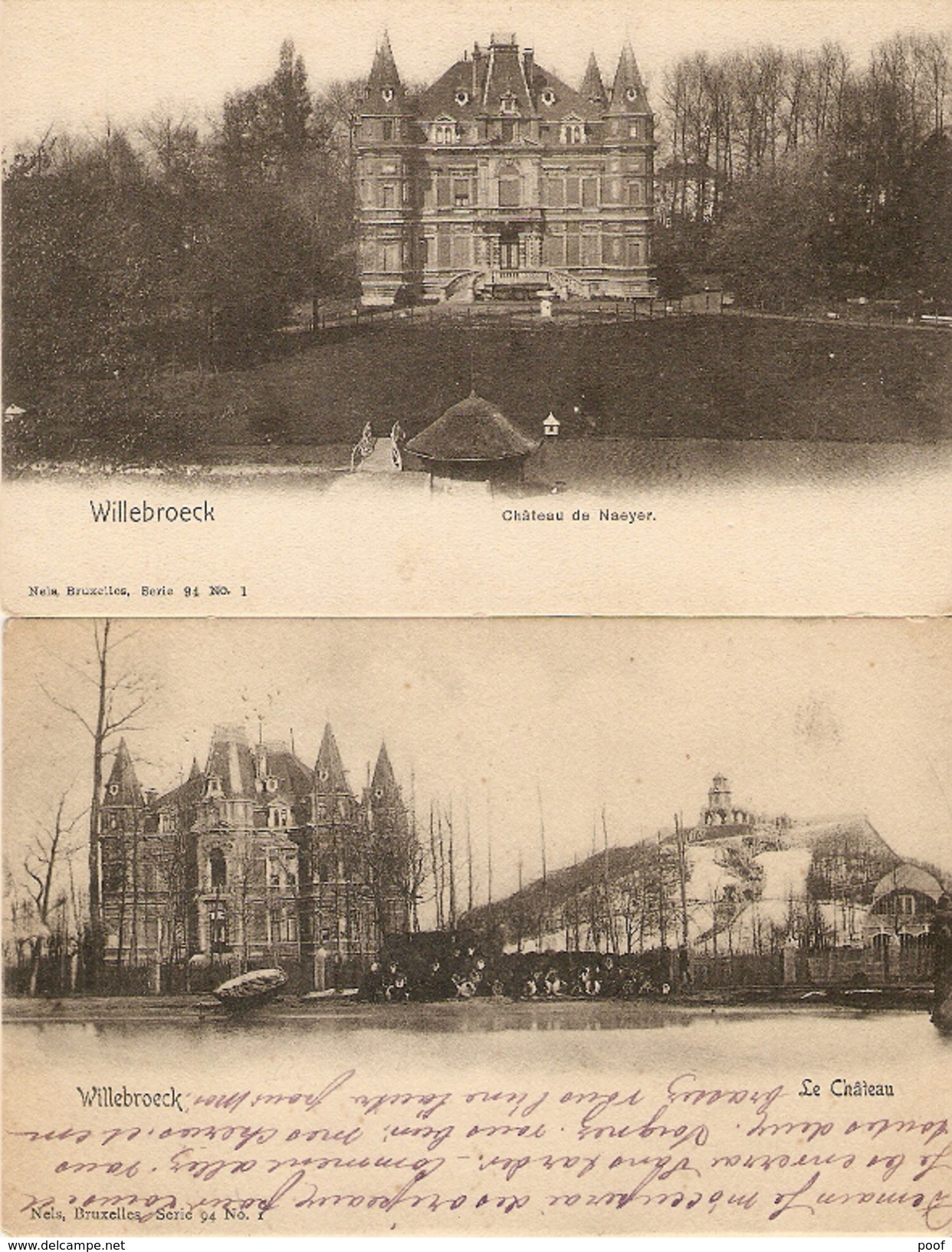 Willebroeck / Willebroek : Le Château  ---  2 Kaarten - Willebrök