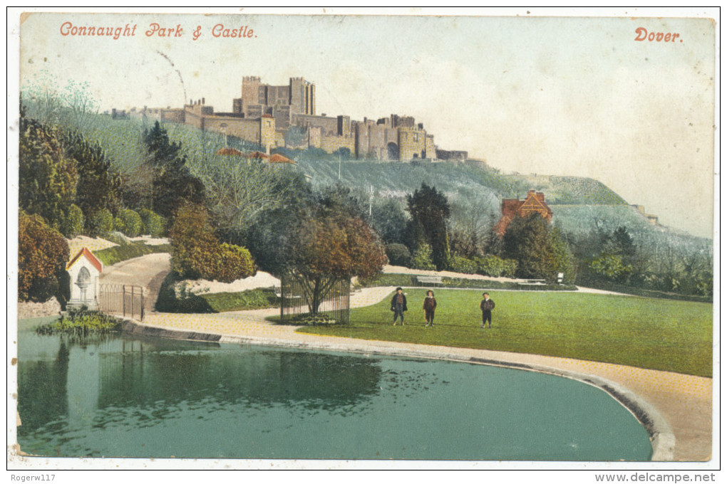 Connaught Park & Castle, Dover, 1913 Postcard - Dover