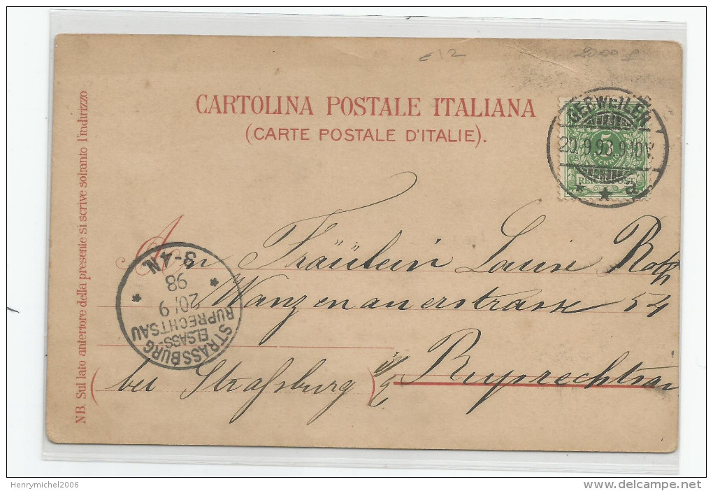 Italie - Italia - Italy - Contadina Brianzola Lombardia Intra Riccordo Lago Maggiore 1898 - Sonstige & Ohne Zuordnung