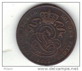 BELGIQUE MORIN N° 111, UNC, 2 Ct, 1863 . (SP5) - 2 Cent