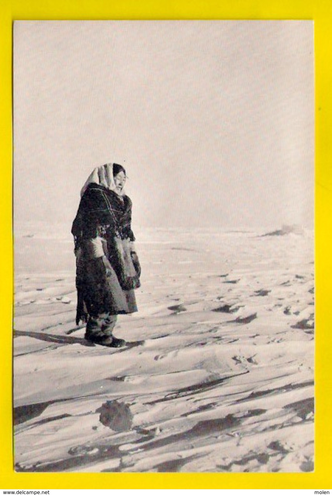 INUIT WOMAN * Ijsvelden CANADA * MISSIE KLOOSTER DER PATERS OBLATEN WAREGEM Mission Mission Missione Eskimo 3289 - Ohne Zuordnung