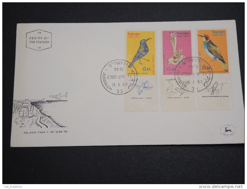 ISRAËL -  Enveloppe FDC En 1963 , Thème Oiseaux - A Voir - L 5799 - FDC